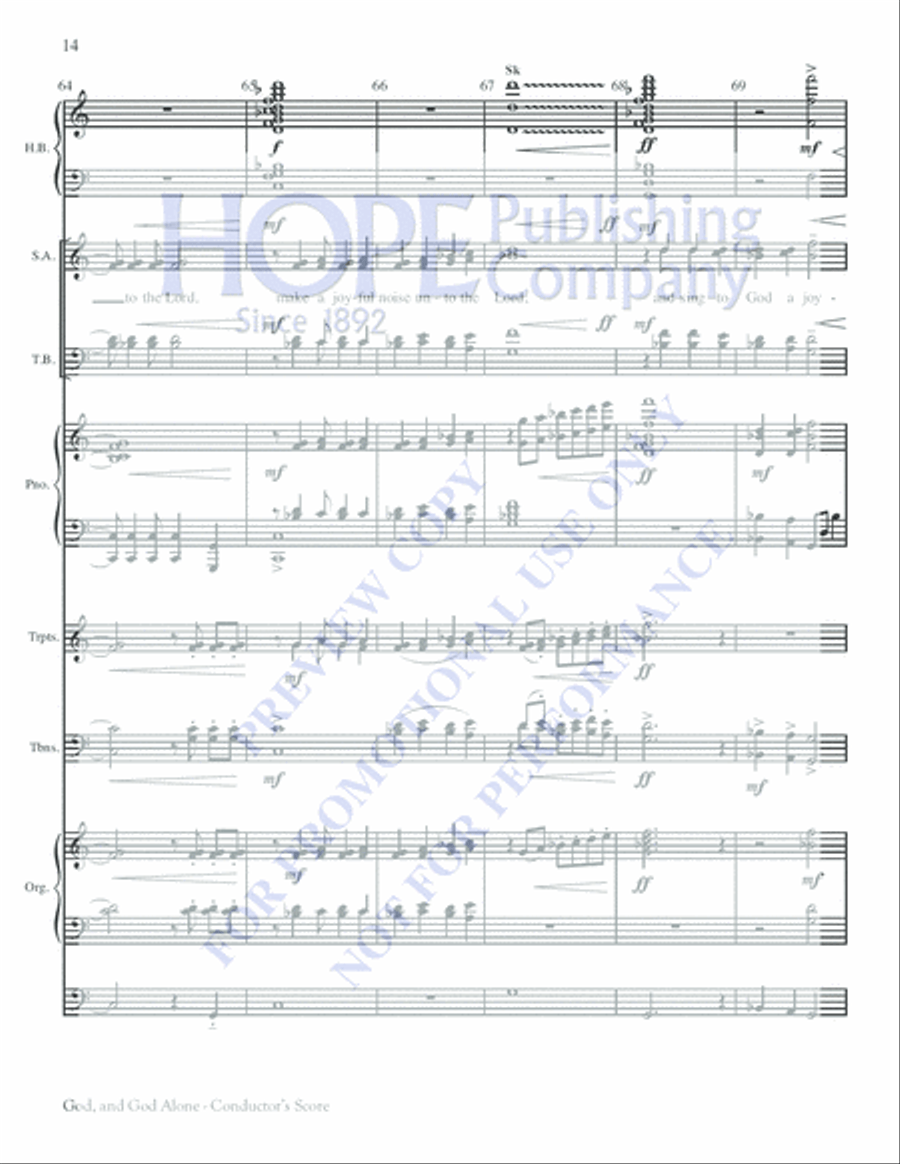 God, and God Alone Choir scores gallery preview page 14