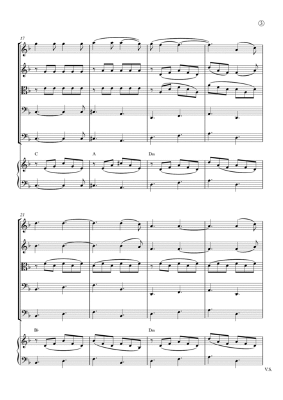 Hallelujah Hallelujah String Quintet scores gallery preview page 3