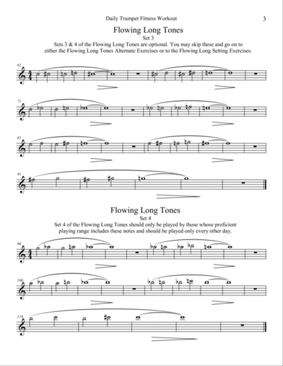 Daily Trumpet Fitness Workout: Staying in Shape for All Genres of Music Trumpet Solo scores gallery preview page 4