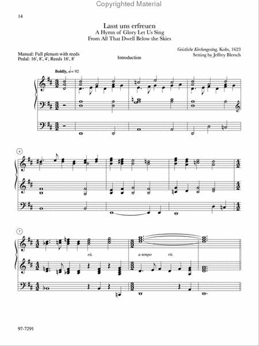 Introductions, Harmonizations, Accompaniments, Interpretations, Vol. 5 Organ scores gallery preview page 6
