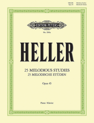 Book cover for 25 Melodious Studies Op. 45 for Piano