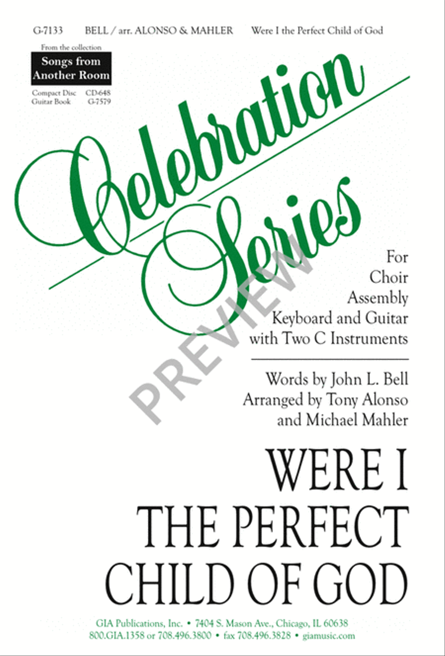 Were I the Perfect Child of God 3-Part scores gallery preview page 2
