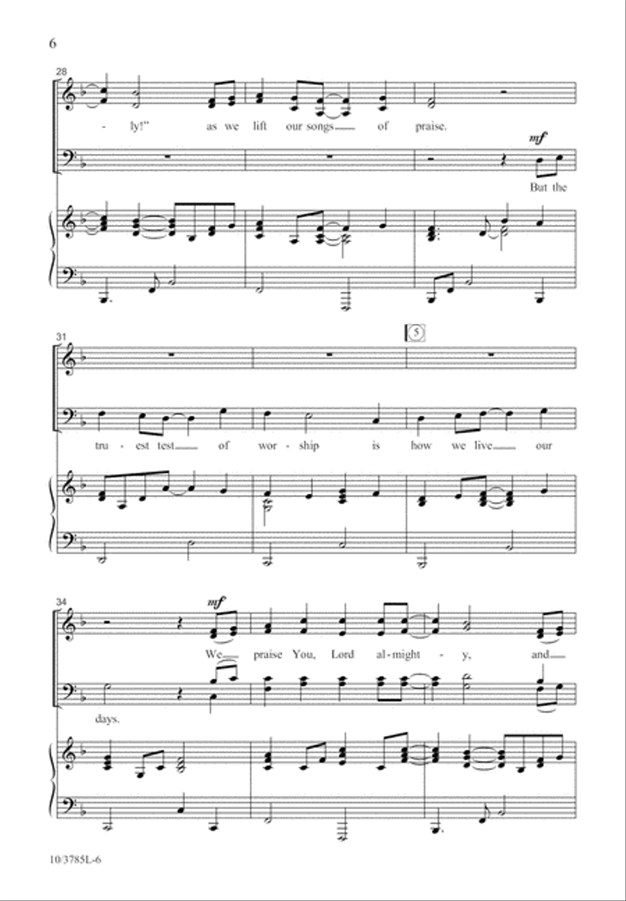 Amen Is Where We Begin 4-Part scores gallery preview page 7