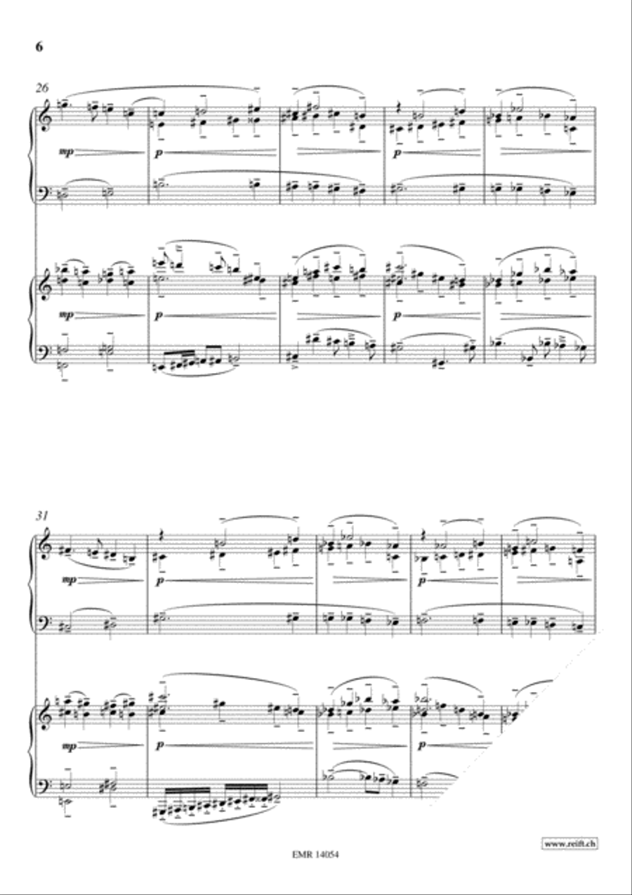 Fantasia Del Secundo Tono Piano Duet scores gallery preview page 6