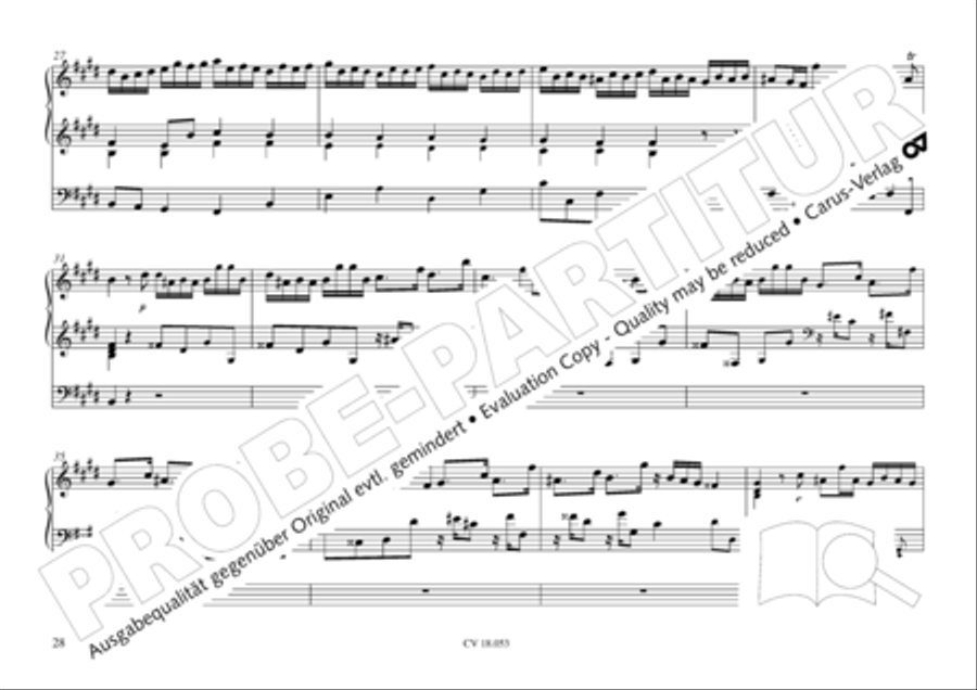 Das Husumer Orgelbuch von 1758 Organ Solo scores gallery preview page 29