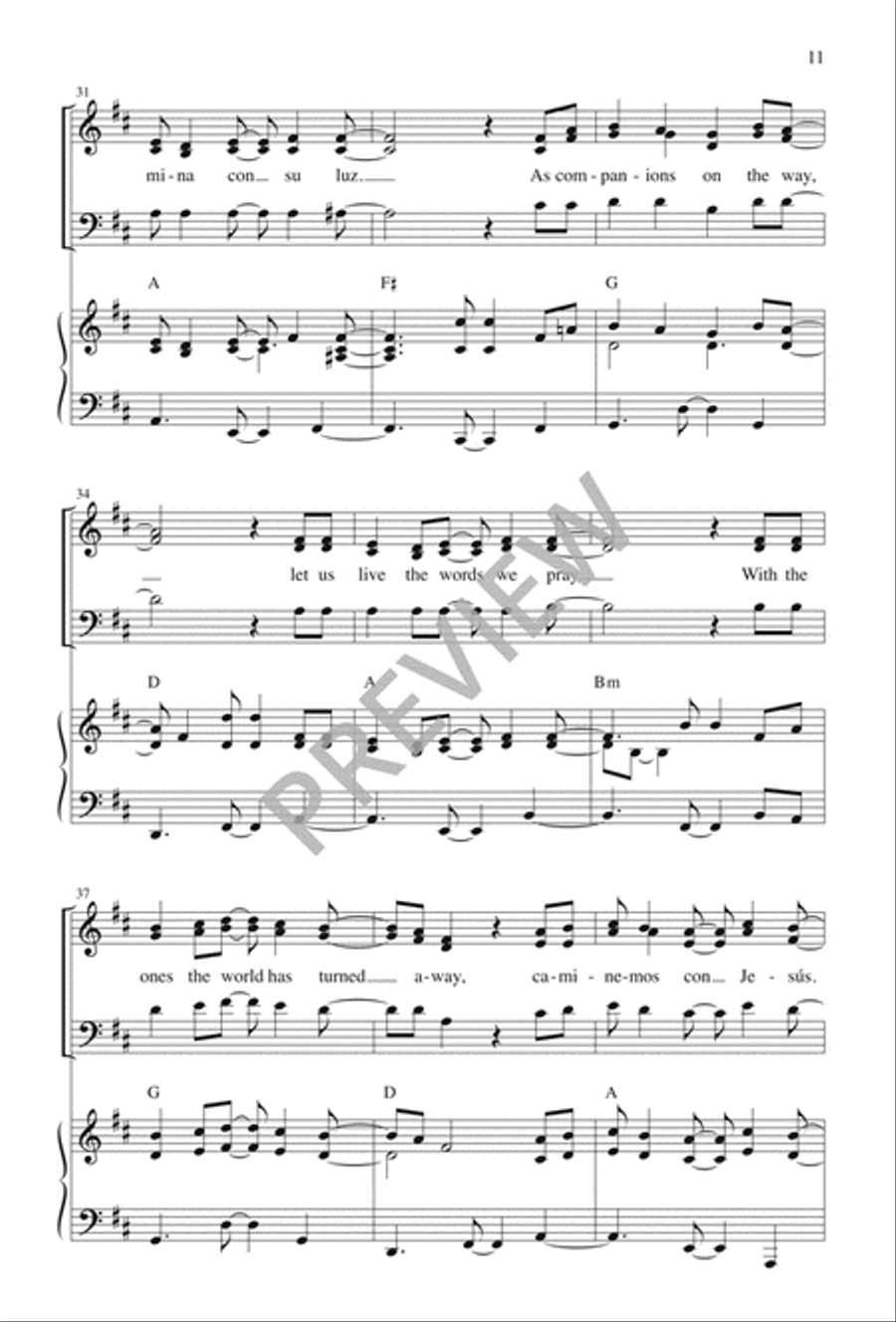Caminemos con Jesús 3-Part scores gallery preview page 11