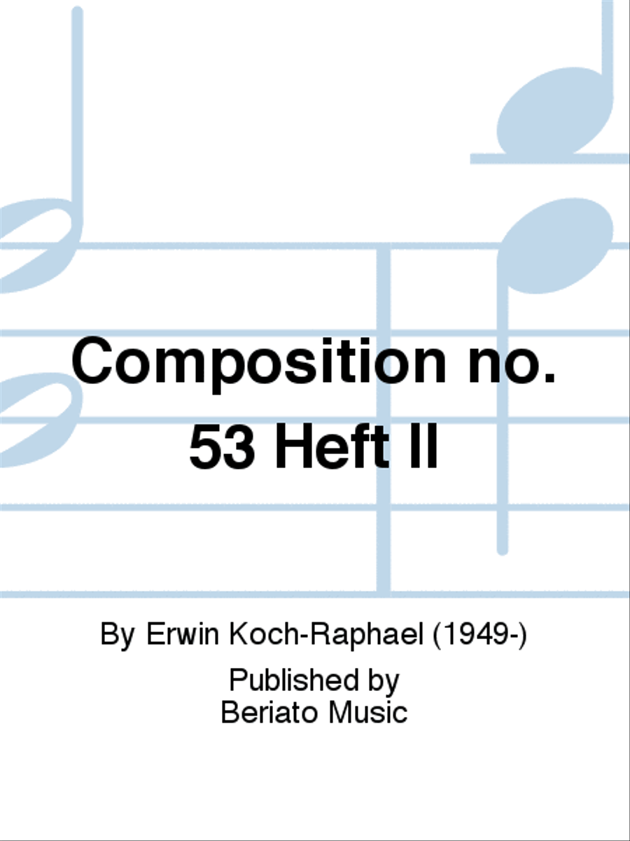 Composition no. 53 Heft II Piano Accompaniment scores gallery preview page 1
