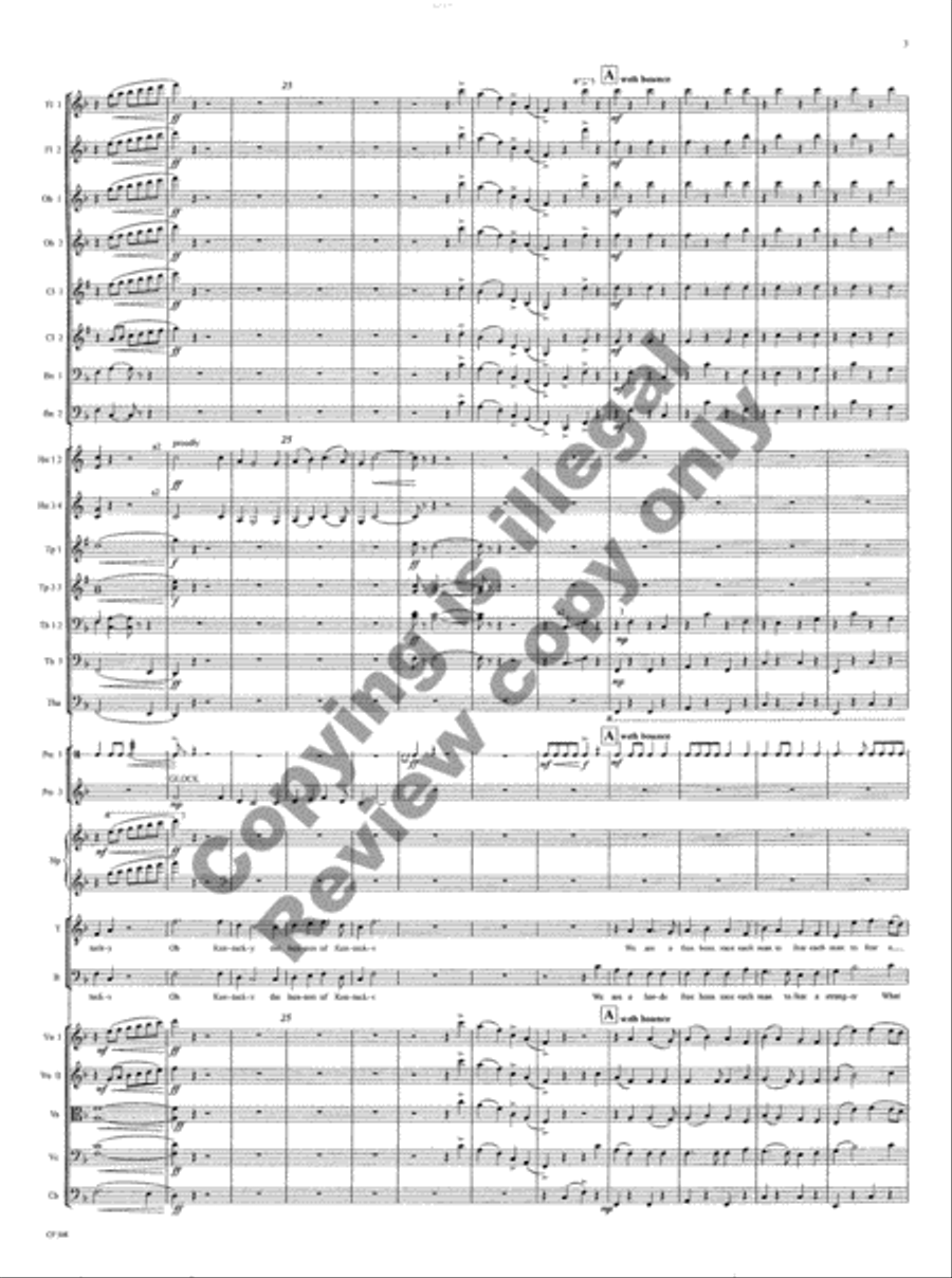 American Folk Song Suite (Orchestra Score) Choir scores gallery preview page 59