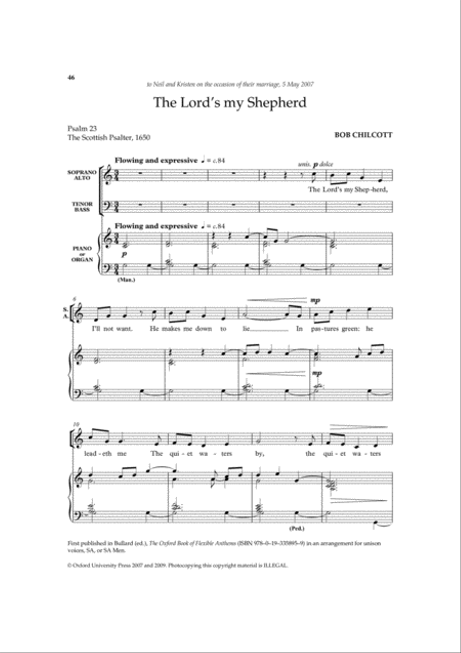 Bob Chilcott Anthems 2 4-Part scores gallery preview page 6