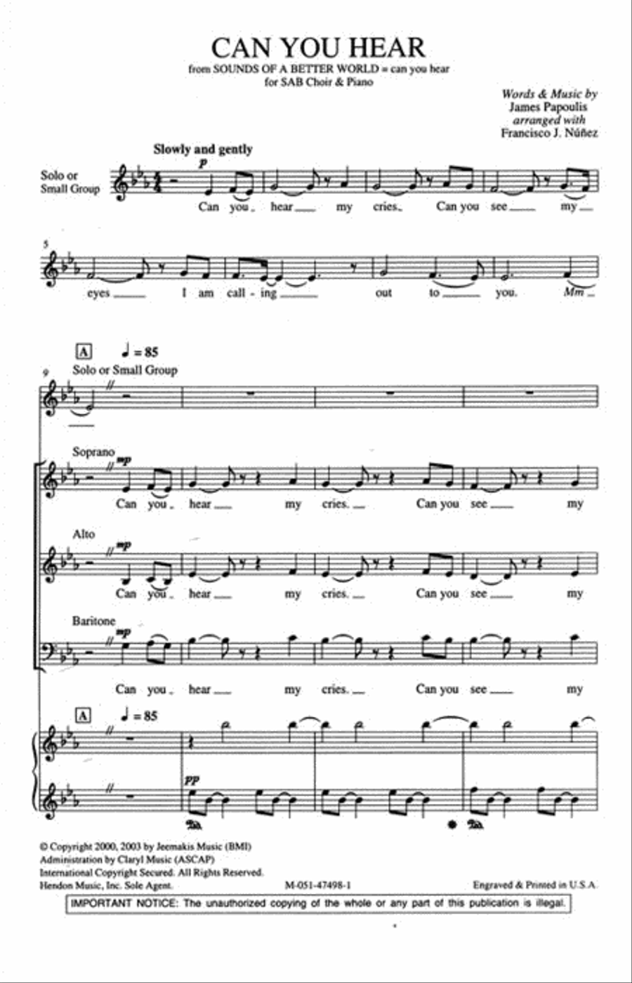 Can You Hear 3-Part scores gallery preview page 2