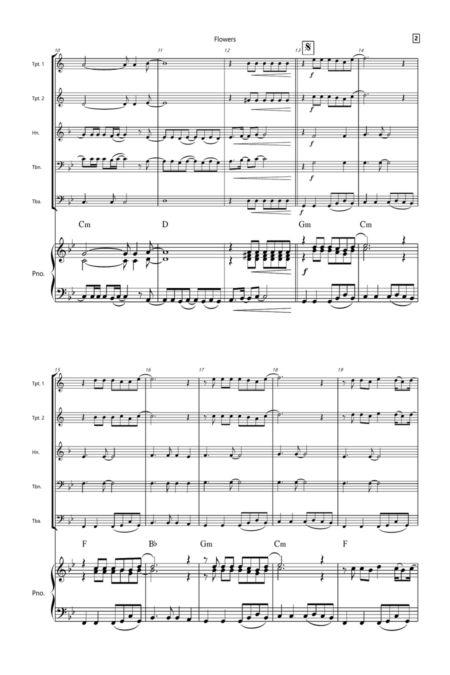 Flowers Small Ensemble scores gallery preview page 2