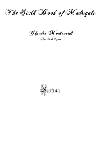 Monteverdi Madrigals Book 6 - 08. SESTINA image number null
