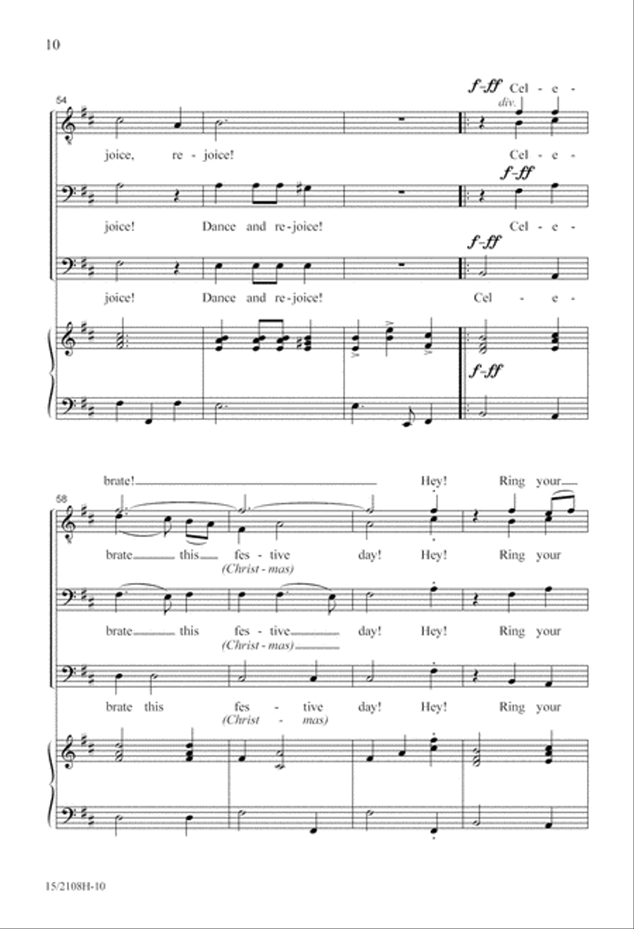 Throw Open Your Shutters! 3-Part scores gallery preview page 10