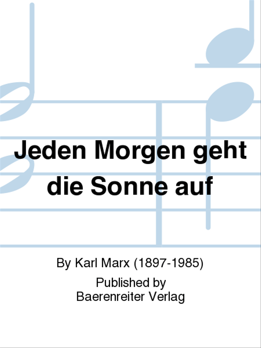 Jeden Morgen geht die Sonne auf Voice scores gallery preview page 1