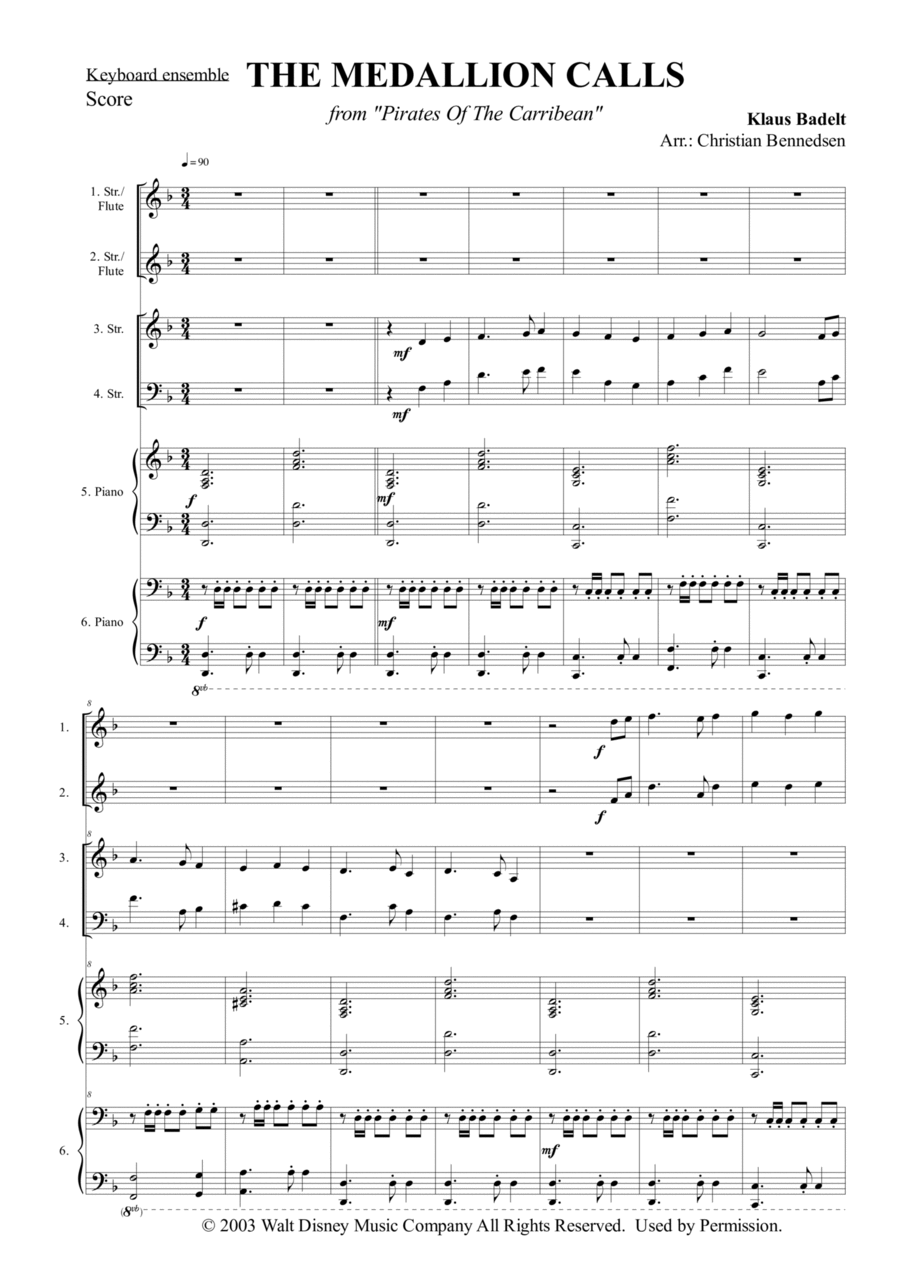 The Medallion Calls Large Ensemble scores gallery preview page 1