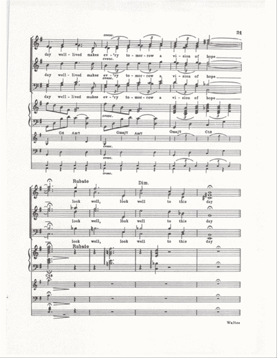 Look to this Day (Vocal Score) Divisi scores gallery preview page 21