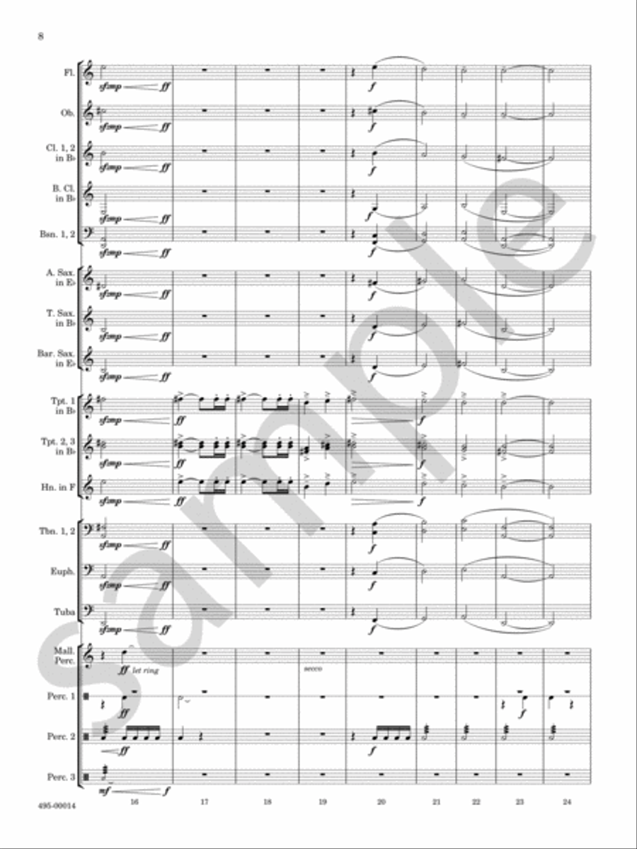 American Hymns Concert Band scores gallery preview page 7