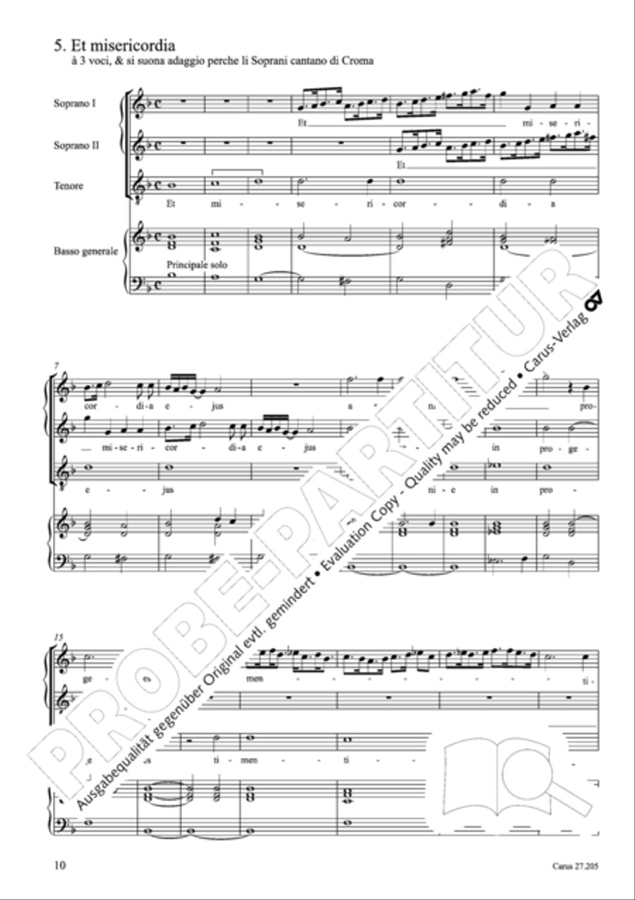 Magnificat a 6 (Magnificat a sei voci) Choir scores gallery preview page 19