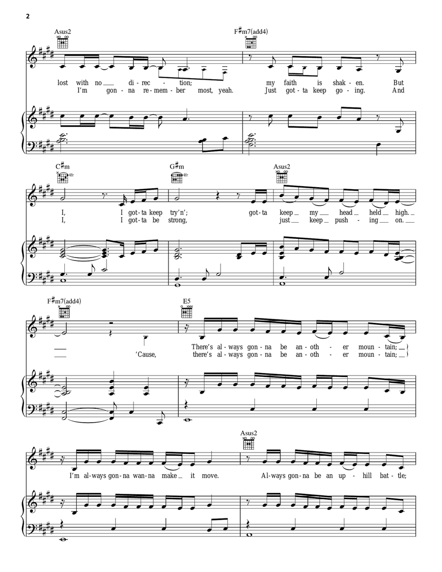 The Climb (from Hannah Montana: The Movie) Acoustic Guitar scores gallery preview page 2