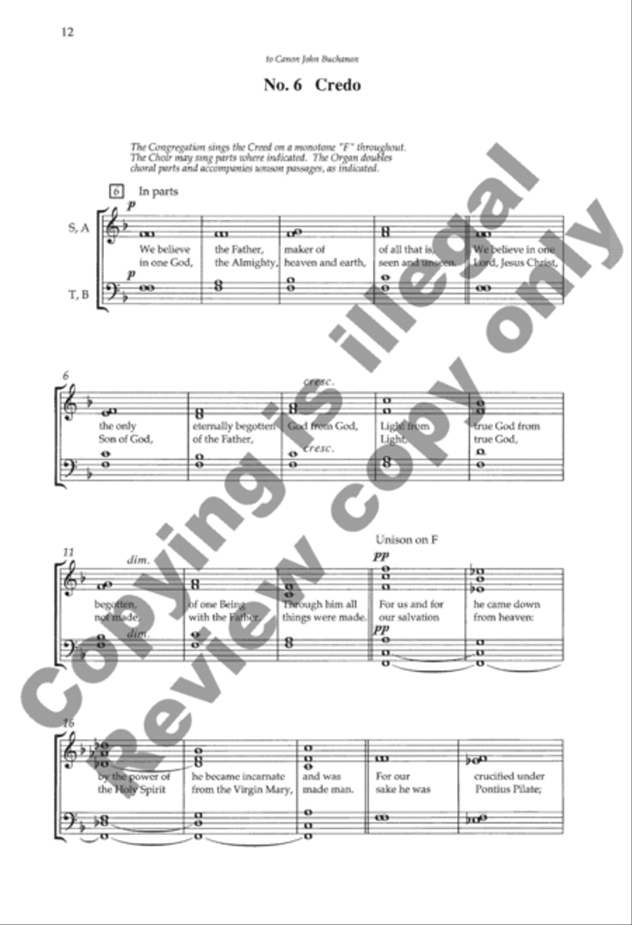 Mass of the Holy Trinity 4-Part scores gallery preview page 12