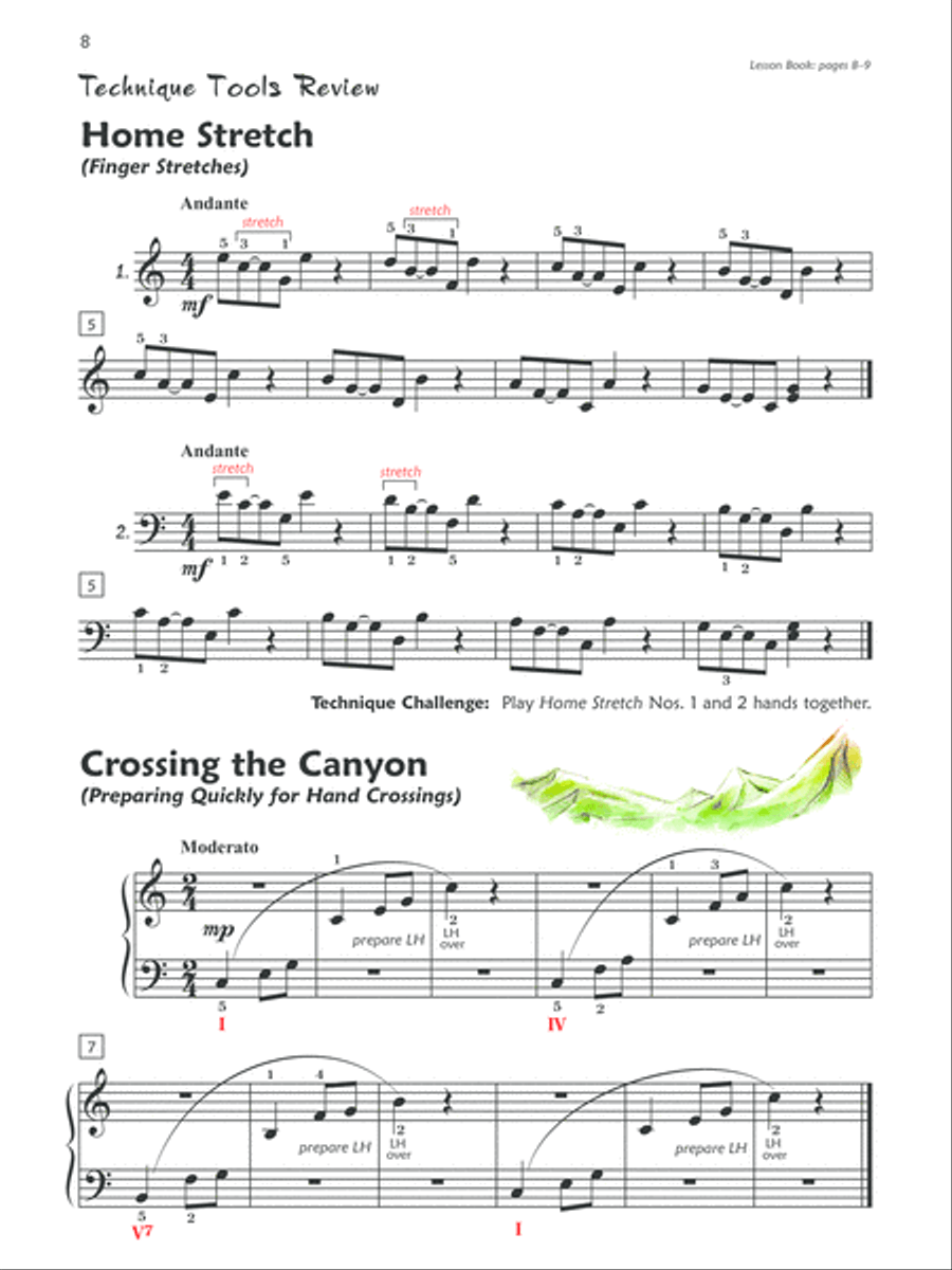 Premier Piano Course Technique, Book 3 Piano Method scores gallery preview page 3