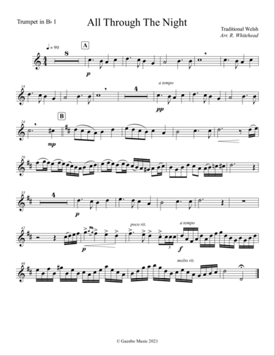 All Through The Night All Through The Night Brass Ensemble scores gallery preview page 3