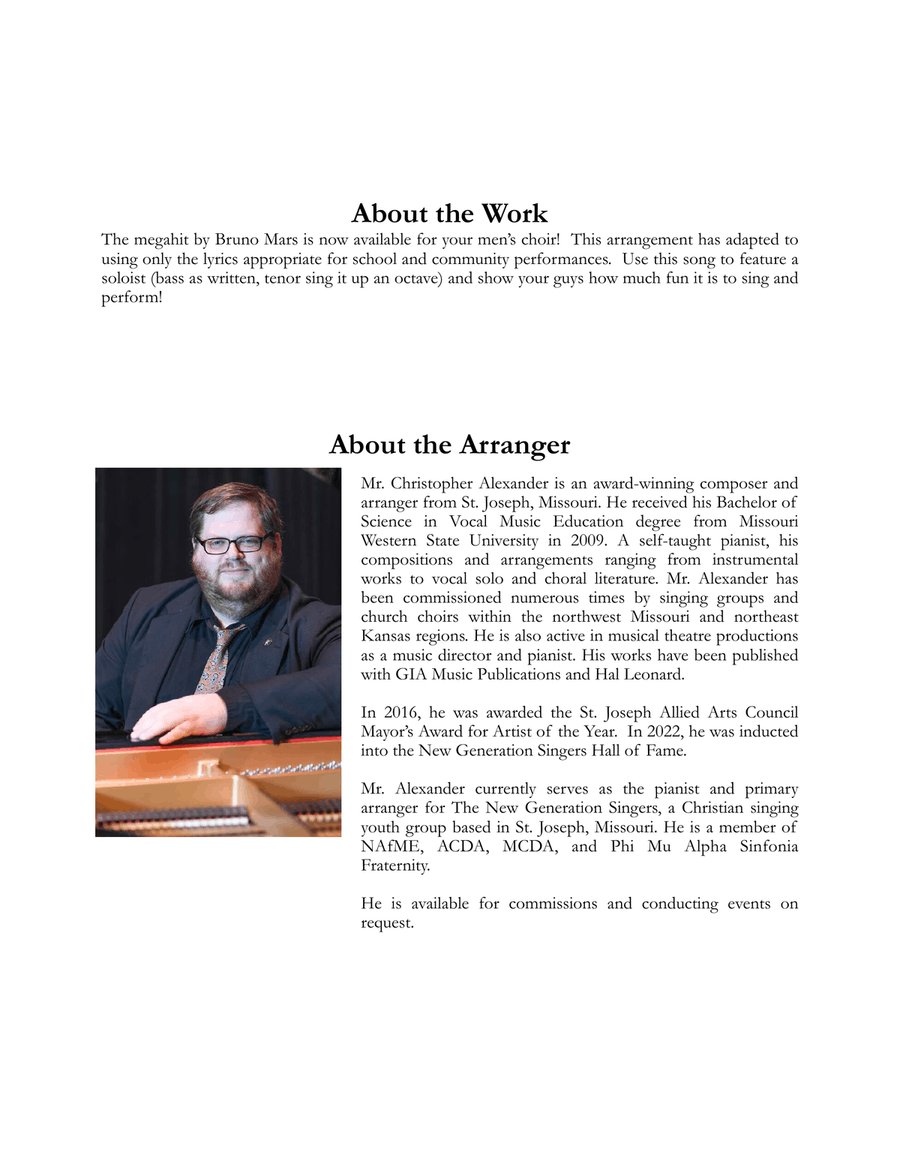 Locked Out Of Heaven Large Ensemble scores gallery preview page 2