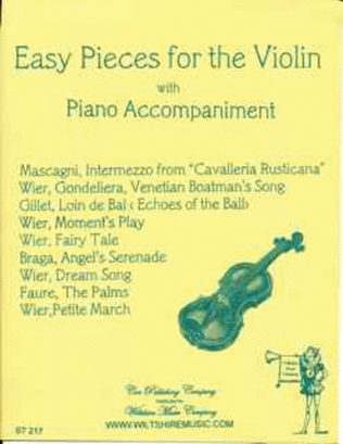 Book cover for Easy Pieces for the Violin