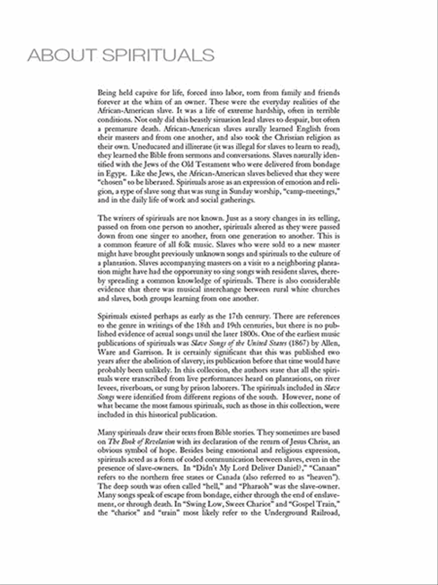15 Easy Spiritual Arrangements for the Progressing Singer Voice scores gallery preview page 5