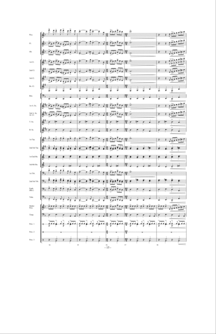 When The Tears Fell Concert Band scores gallery preview page 14