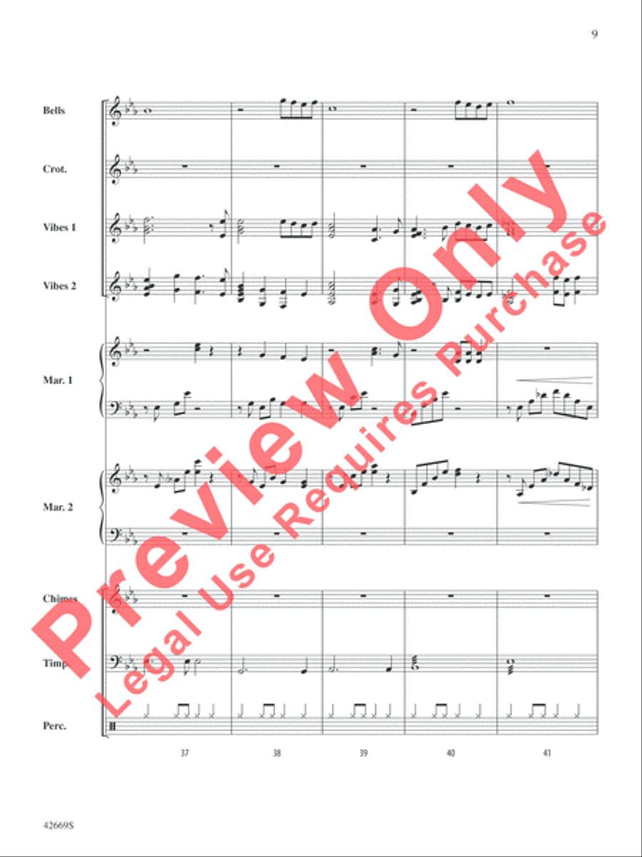 The Prayer Percussion Ensemble scores gallery preview page 10