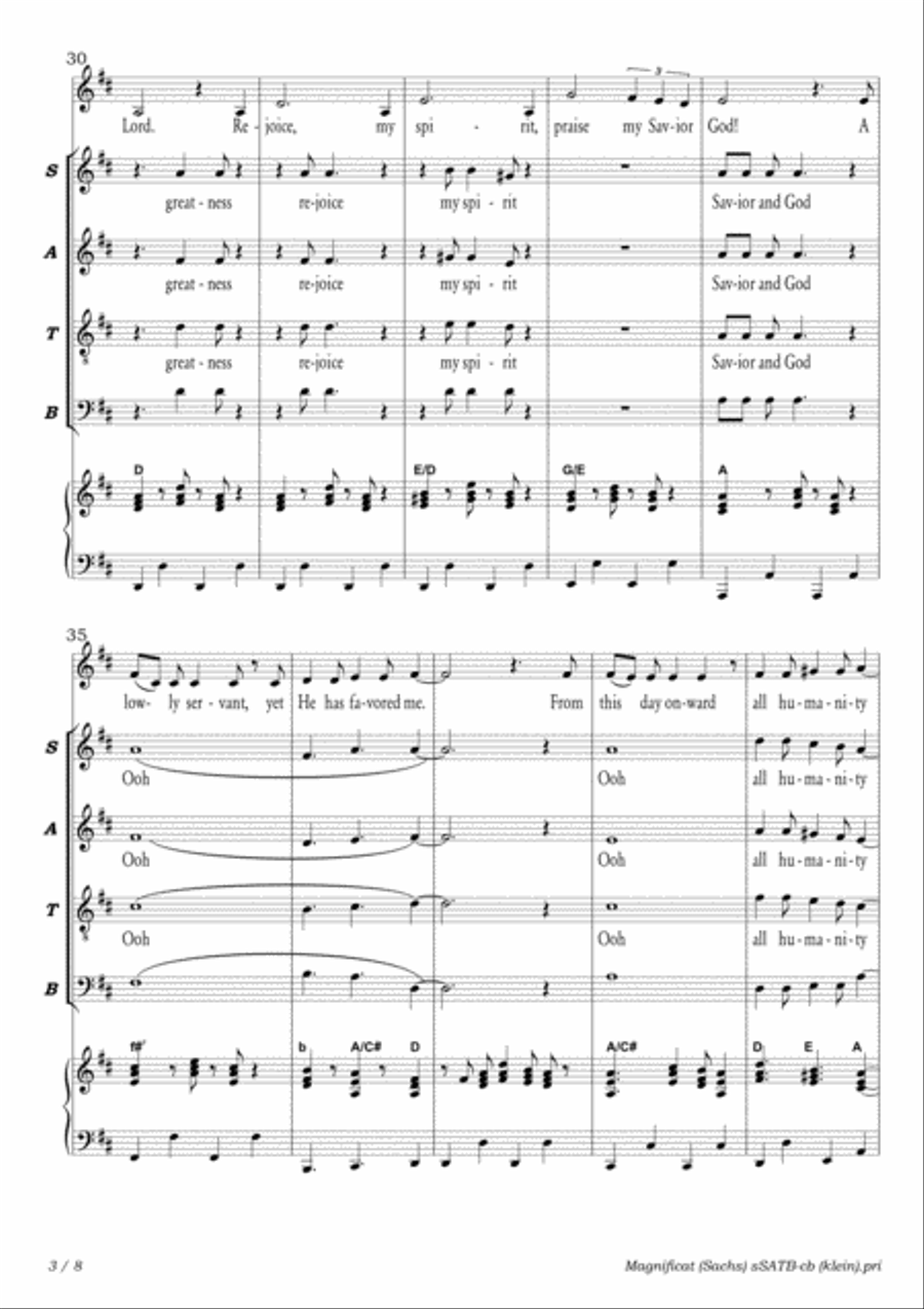 Magnificat 4-Part scores gallery preview page 3