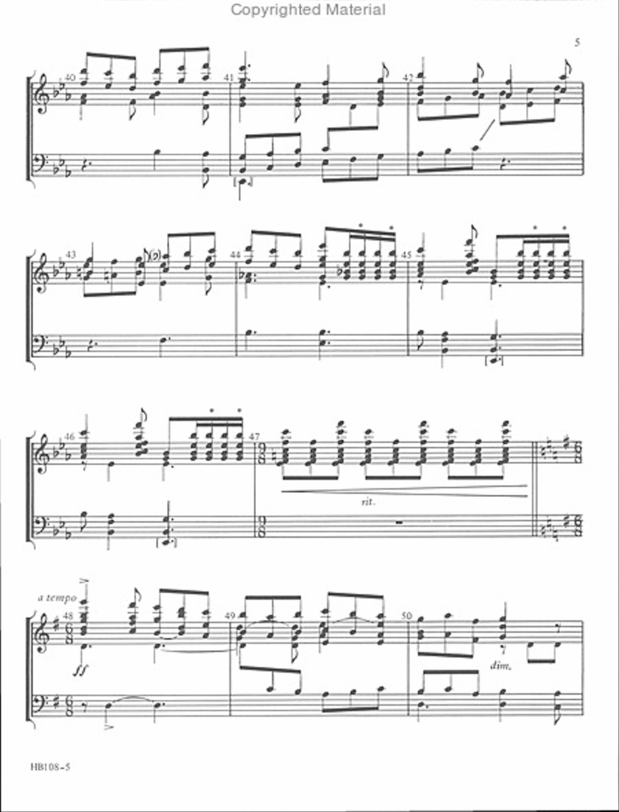 I Saw Three Ships - Page - full score Handbell Choir scores gallery preview page 5