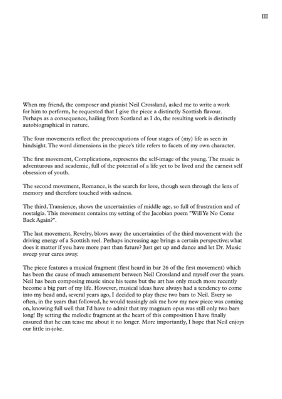 Four Dimensions for Piano Piano Solo scores gallery preview page 3