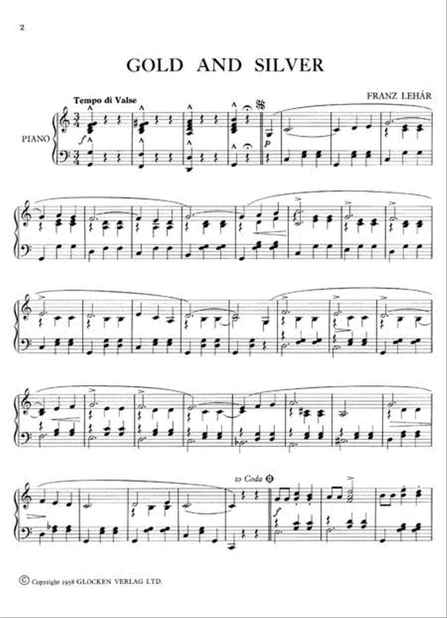 8 Famous Waltzes Piano Solo scores gallery preview page 2