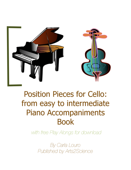 Position Pieces for Cello: from easy to intermediate Piano Accompaniments Book image number null