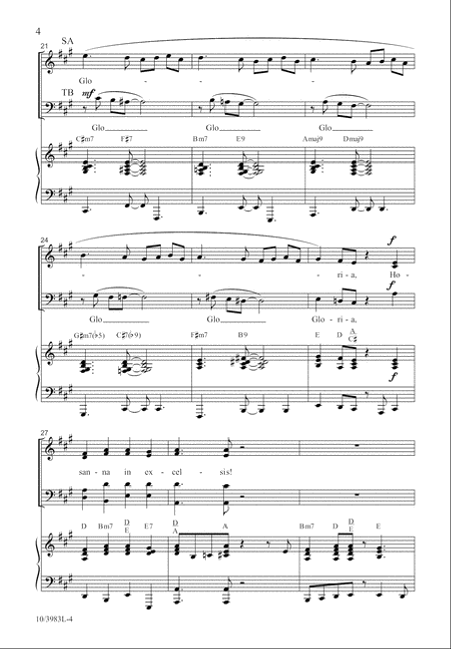 Ding, Dong! Merrily on High 4-Part scores gallery preview page 4