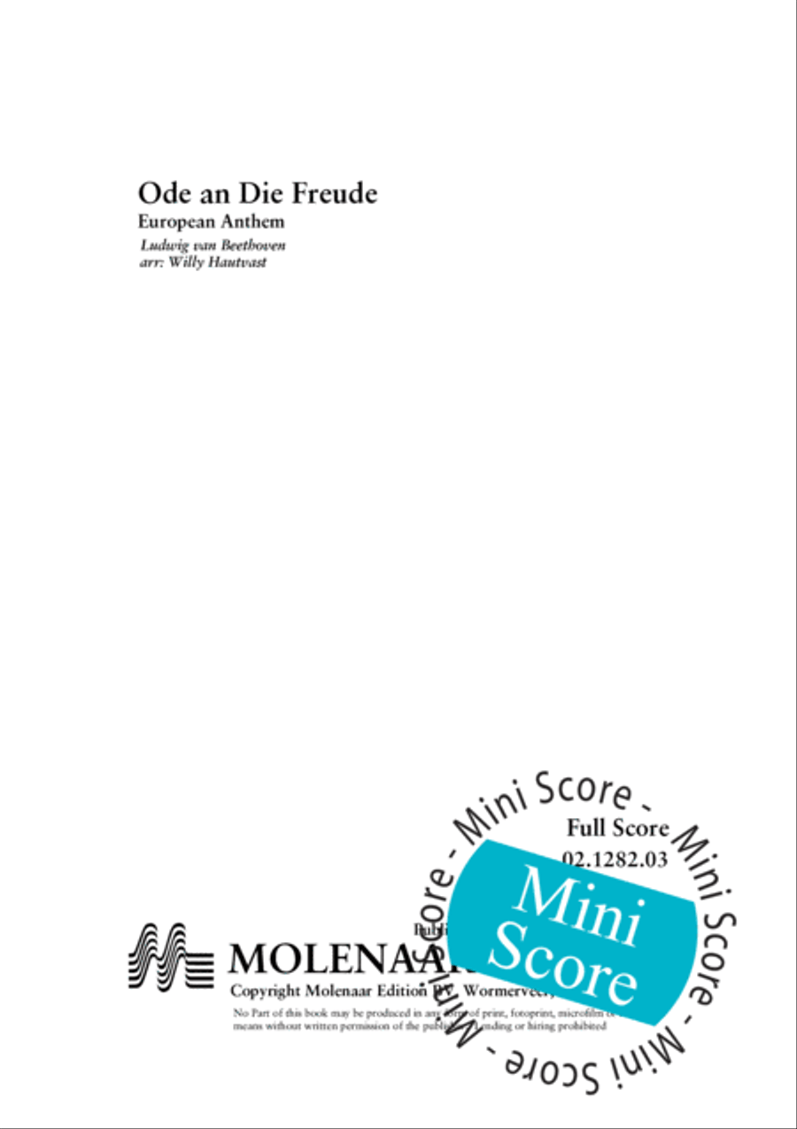 Ode an Die Freude Ode an Die Freude Fanfare Band scores gallery preview page 3