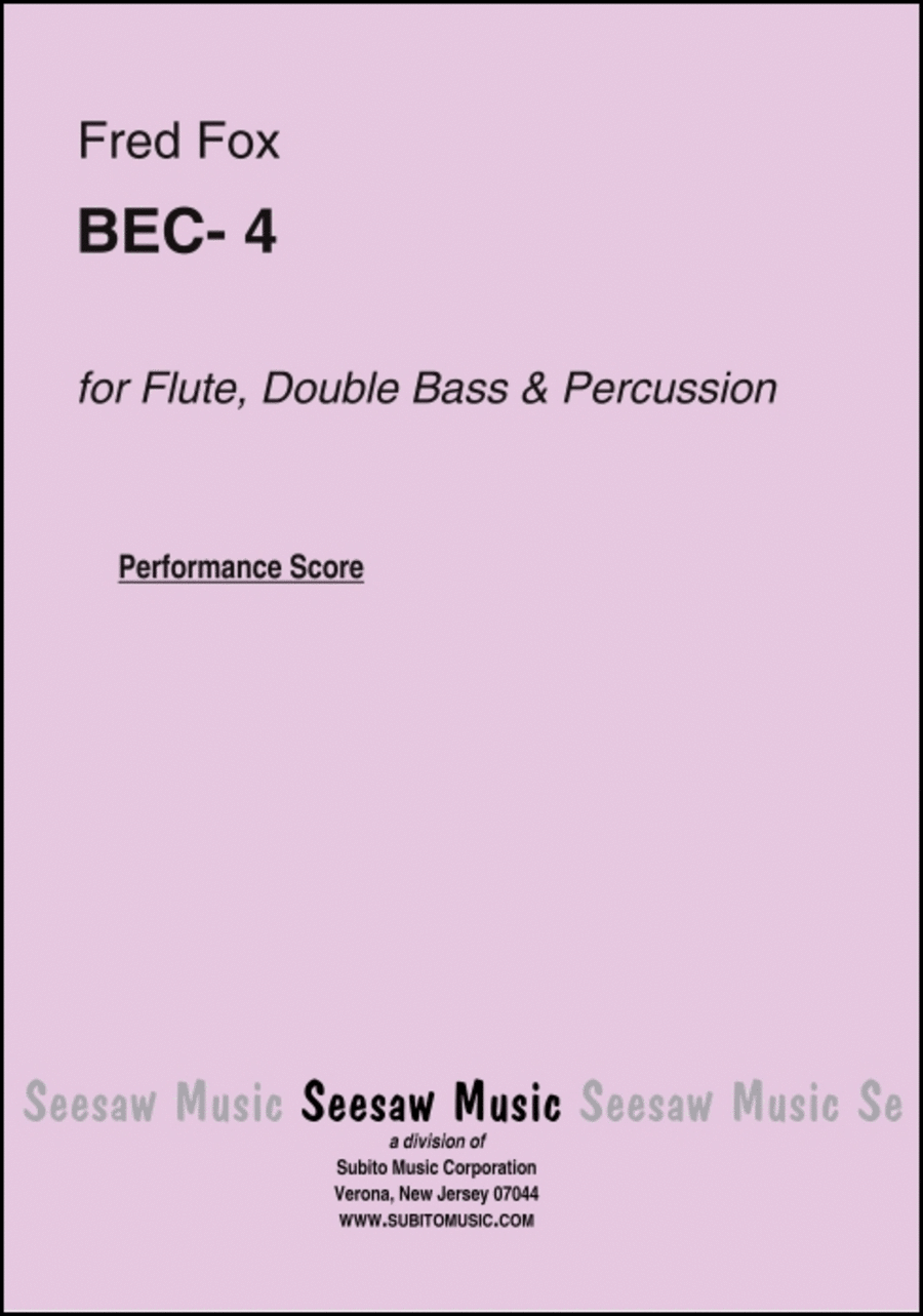 BEC- 4 Flute scores gallery preview page 1