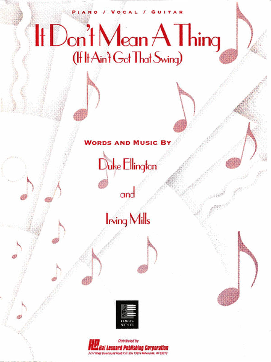 It Don't Mean a Thing Piano, Vocal, Guitar scores gallery preview page 1