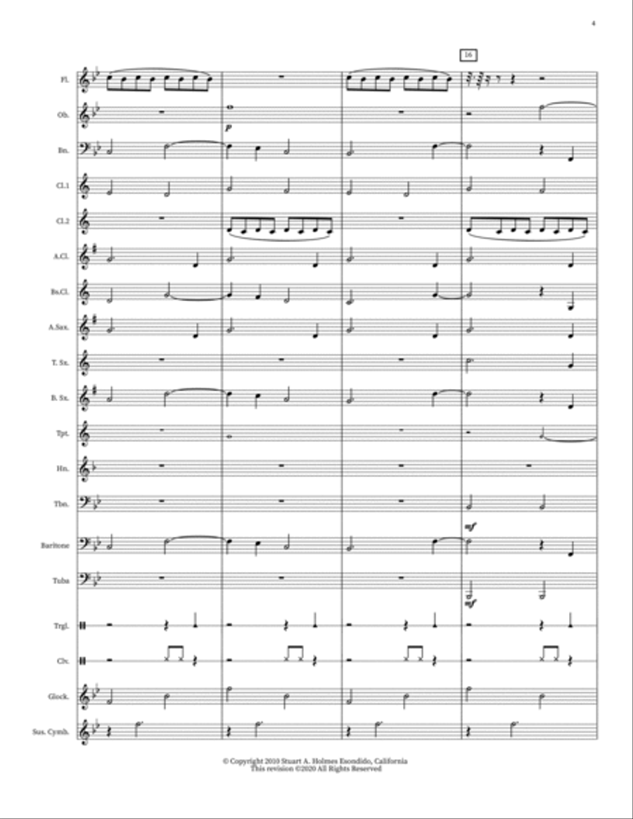 Twinkling Winter Skies Concert Band scores gallery preview page 4
