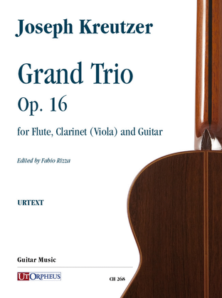 Book cover for Grand Trio Op. 16 for Flute, Clarinet (Viola) and Guitar