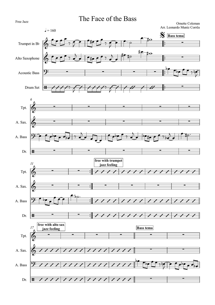 The Face Of The Bass Small Ensemble scores gallery preview page 1