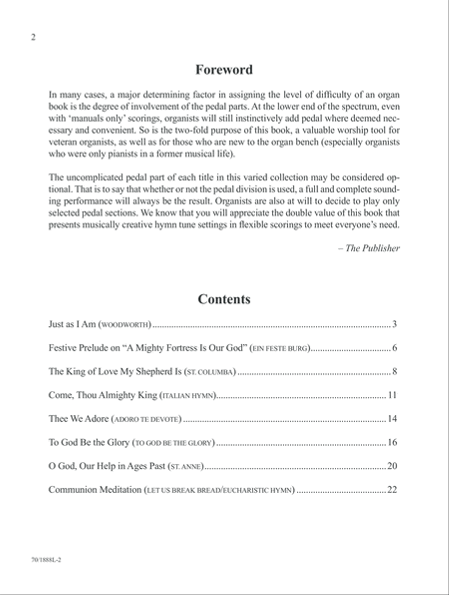 Easy on the Pedals (Digital Download) Organ scores gallery preview page 2