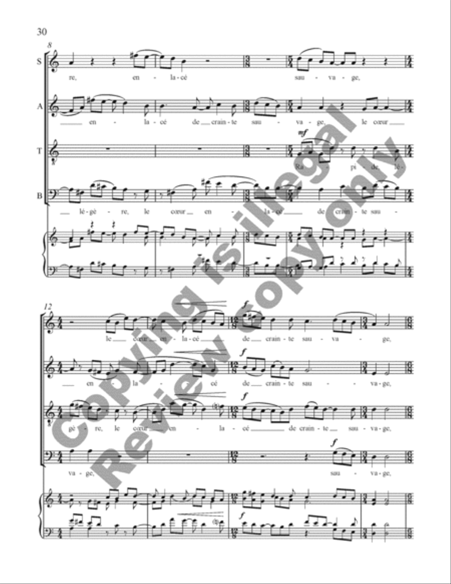 Choral de Bêtes Choral de Bêtes Divisi scores gallery preview page 49