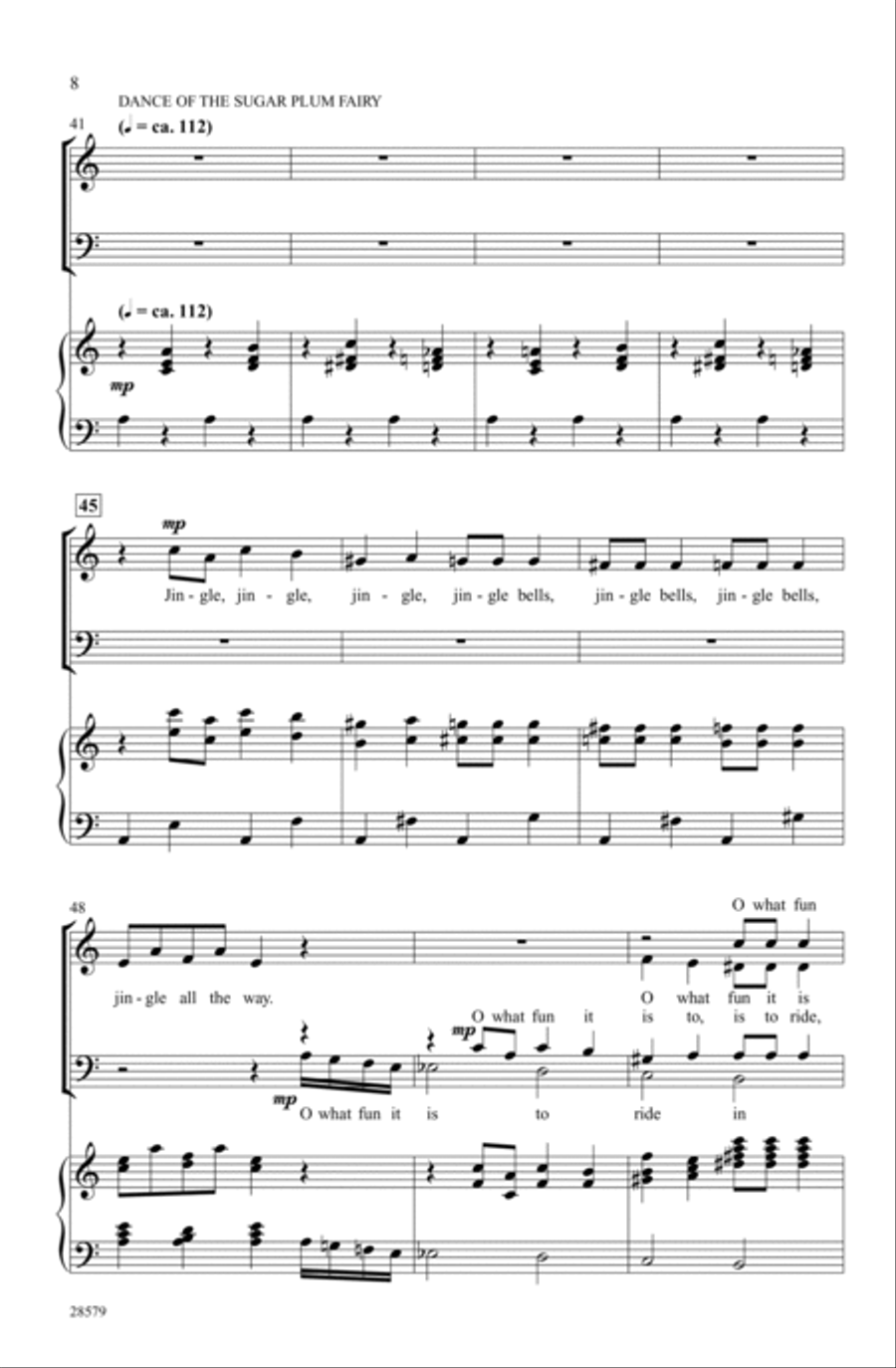 Nutcracker Jingles 4-Part scores gallery preview page 6