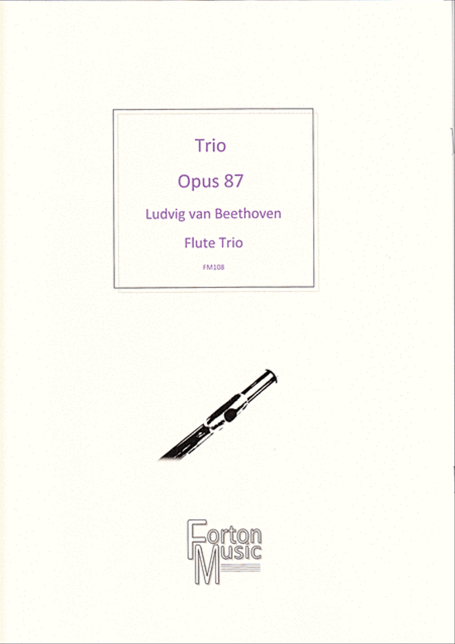 Trio Opus 87 Trio Opus 87 Flute Trio scores gallery preview page 1