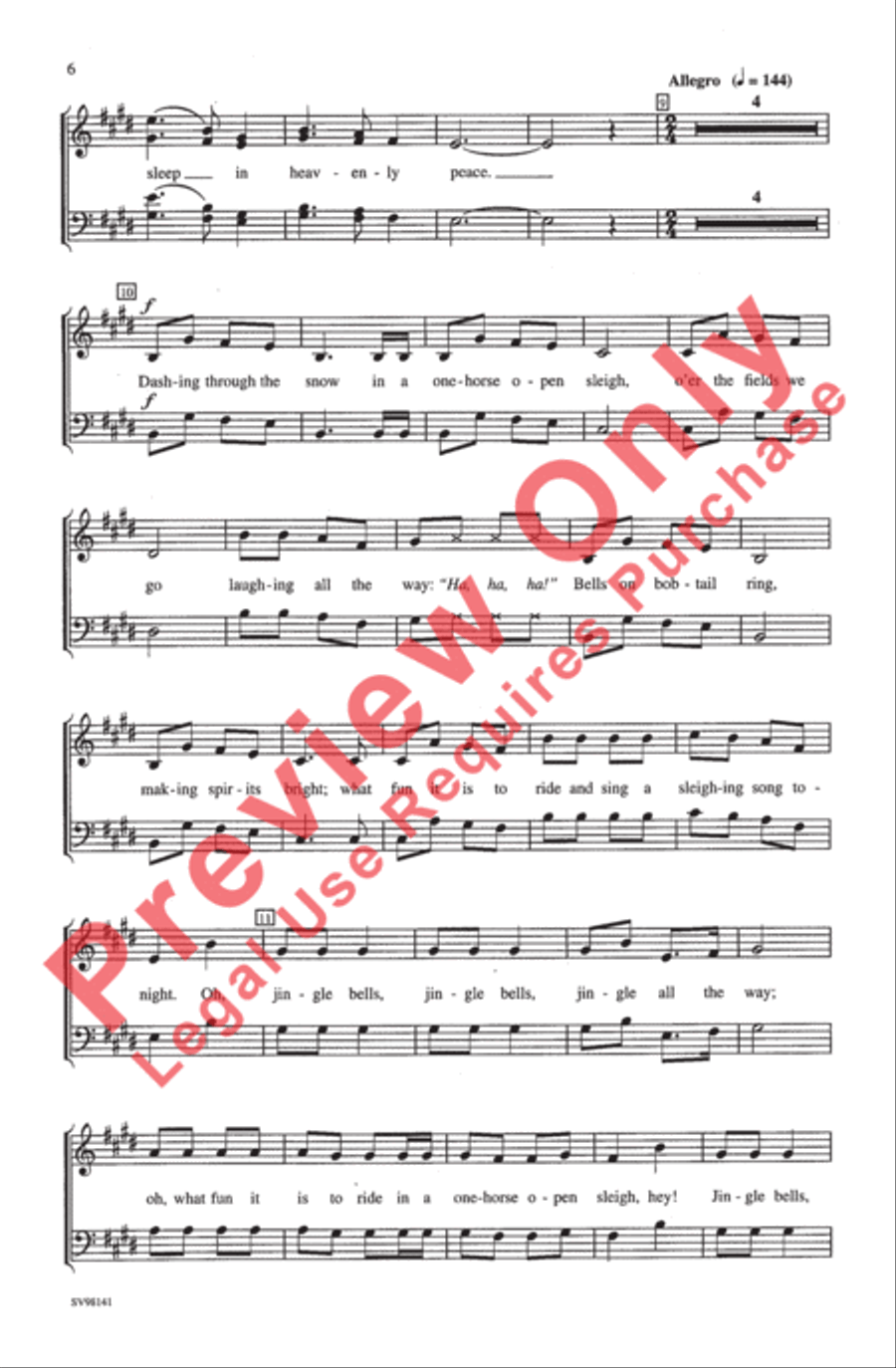 A Christmas Festival A Christmas Festival 4-Part scores gallery preview page 7