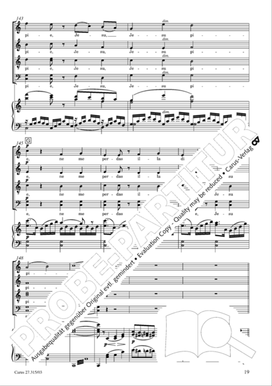 Requiem in C major 4-Part scores gallery preview page 20