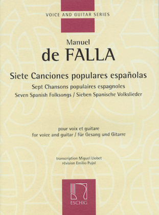 Book cover for Siete Canciones Populares Espanolas/Seven Spanish Folksongs